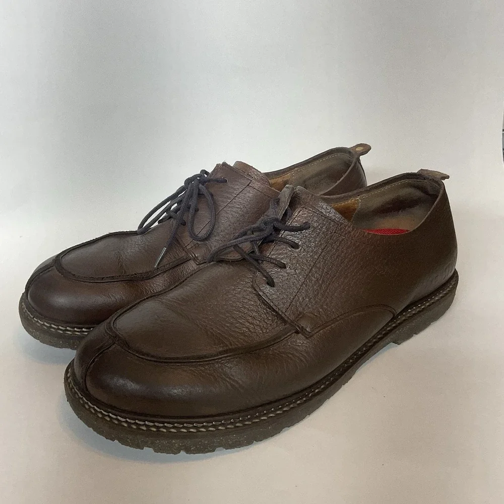 Birkenstock Mens Oxford Leather Size‎ 42 US Size 9 Timmins Brown  Lace Up EUC